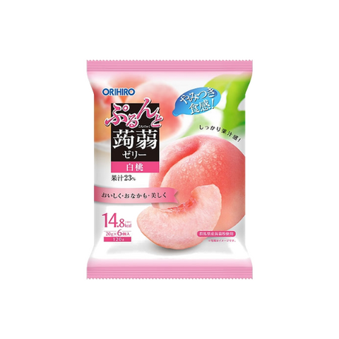 PURUN TO KONNYAKU JELLY  6P (PEACH)/24