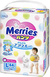 KAO MERRIES NAPPIES PANTS L/3