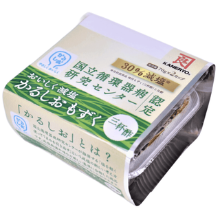 KNR MOZUKU/SEASONED SEAWEED LESS SALT (SANBAIZU)/8x6
