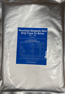 POUCHED NON-DRIP TUNA IN BRINE 99% 3kg/4