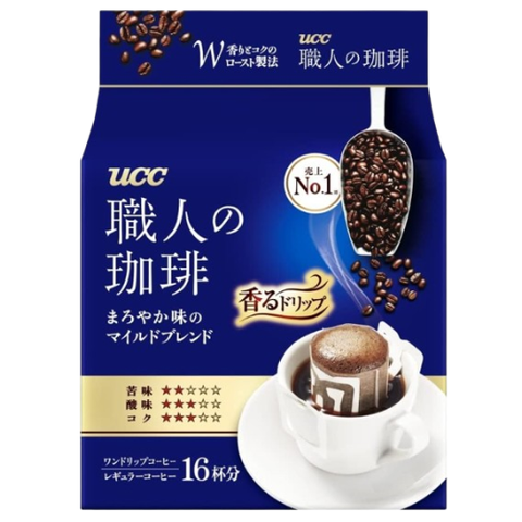 UCC DRIP COFFEE MILD (BLUE) 16P/6