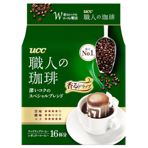 UCC DRIP COFFEE SP BLEND(GREEN) 16P/6