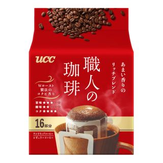 UCC DRIP COFFEE SWEET (RED) 16P/6