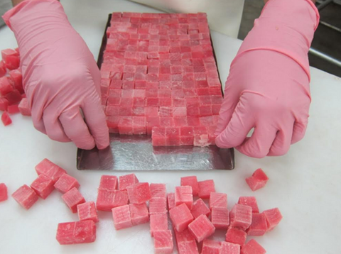 FROZEN TUNA CUBED 500G/10