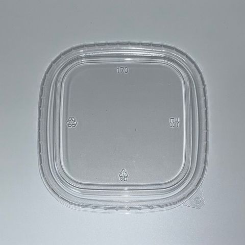 (Anti Fog) PET LID TO SUIT 750-1400ML SQUARE BOWL (170MM)50P