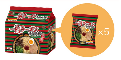 ICR ICHIRAN RAMEN HONO CURLY NOODLES 5P/6