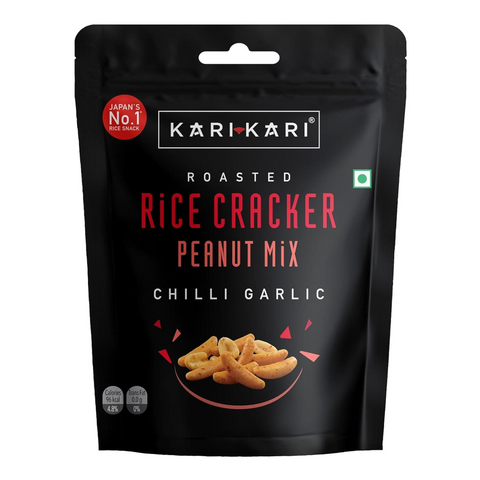 Kari-Kari Rice Cracker Peanut Mix (Chilli Garlic) 50g/48
