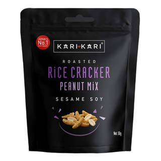 Kari-Kari Rice Cracker Peanut Mix (Seasame soy) 50g/48