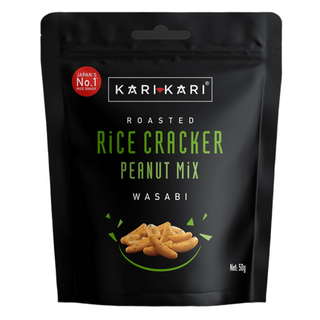 Kari-Kari Rice Cracker Peanut Mix (Wasabi) 50g/48