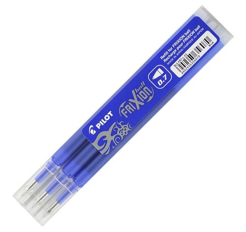 PILOT FRIXION REFILL 0.7MM (BLUE), PKT 3