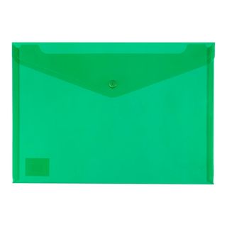 Polyprop Button Wallet Green