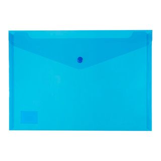 Polyprop Button Wallet Blue