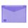 Polyprop Button Wallet Purple