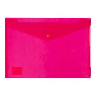 Polyprop Button Wallet Red