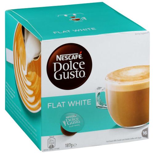 NESCAFE COFFEE CAPSULES (G - FLAT WHITE), Pkt 16