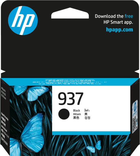 HP 937 Black Original Ink Cartridge ~1250 Page