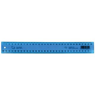 PLASTIC RULER 30CM TINTED