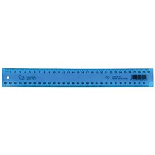 PLASTIC RULER 30CM TINTED