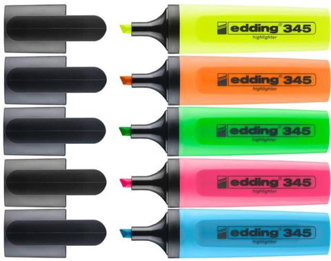 EDDING 345 HIGHLIGHTER (ASSORTED)
