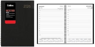 362110061 - 2026 Collins A51 Boston Diary Day To Page Wiro, Black - 441033