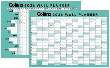 45361 - 2026 Collins A2 Wall Planner, Unlaminated - 438175