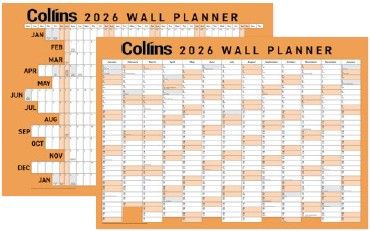 36223 - 2026 Collins A3 Wall Planner, Laminated - 438179