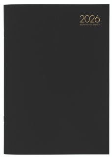 362020061 - 2026 Collins A4 Premium Monthly Planner PVC Cover, Black - 441575