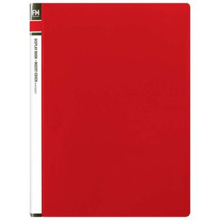 A4 INSERT COVER CLEARFILE 40 POCKET (RED)