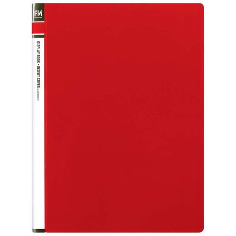 A4 INSERT COVER CLEARFILE 40 POCKET (RED)