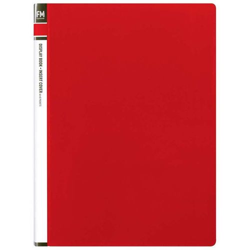 A4 INSERT COVER CLEARFILE 40 POCKET (RED)