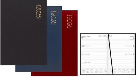 354120002 - 2026 Collins A43 Diary Week To View, Navy - 438045