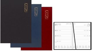 354120041 - 2026 Collins A43 Diary Week To View, Red - 438047