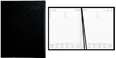 2026 Collins BD1081 Business Diary Day To Page, Black - 441623