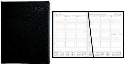 2026 Collins MD1083 Management Appointment Diary, Week To View, Black - 441625