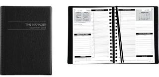 2026 Collins MDA51A-TM Time Manager Diary, Day To View, Black - 438009