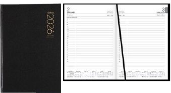 2026 Collins A51A Appointment Diary, Day To View, Black - 438026