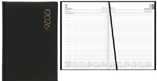 2026 Collins A51E Executive Diary, Day To Page, Black - 438060