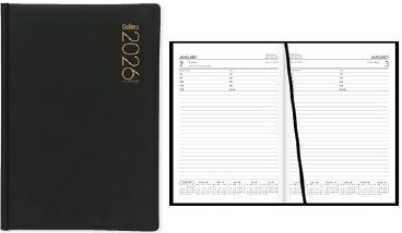 2026 Collins A51DP Diary, Day To View, Black - 438061