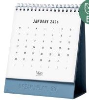 2026 Letts of London Desk Calendar Conscious 150x180mm Ocean - 1001585