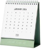 2026 Letts of London Desk Calendar Conscious 150x180mm Sage - 1001587