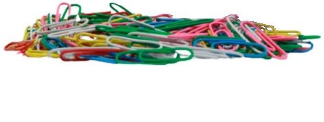 Paper clips 31mm, pkt 200 (coloured)