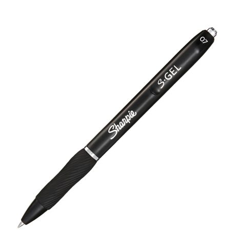 Sharpie S-Gel Black Gel Rollerball Pen 0.7mm Fine Tip