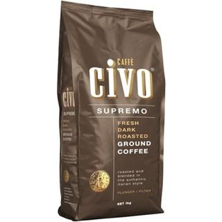 Caffe Civo Dark Roasted Ground Coffee Supremo 1kg