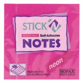 Adhesive Note 76x76 Neon Magen