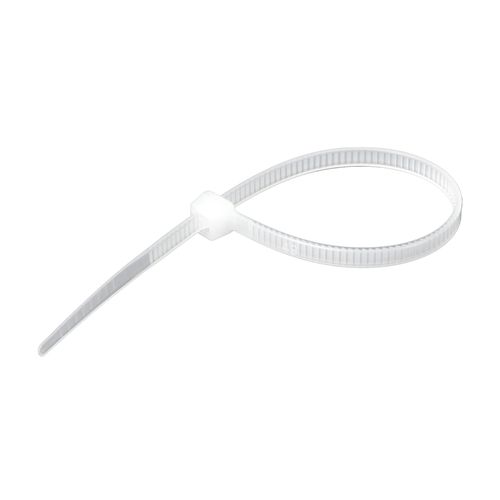 4.8 x 250mm Natural Cable Ties Pack of 100 230N/23.4kgs Tensile Strength