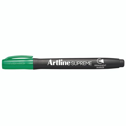 Artline Supreme Permanent Marker 1mm Bullet tip, Green