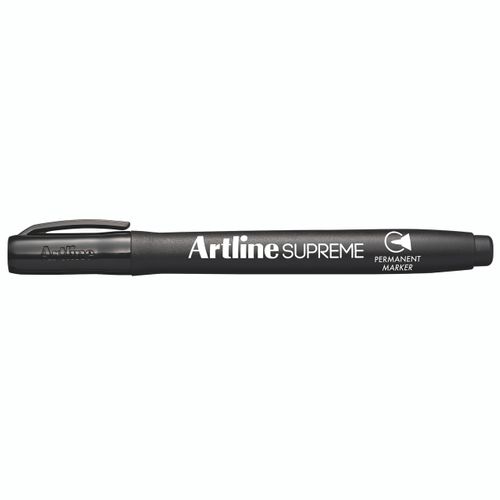 Artline Supreme Permanent Marker 1mm Bullet tip, Black