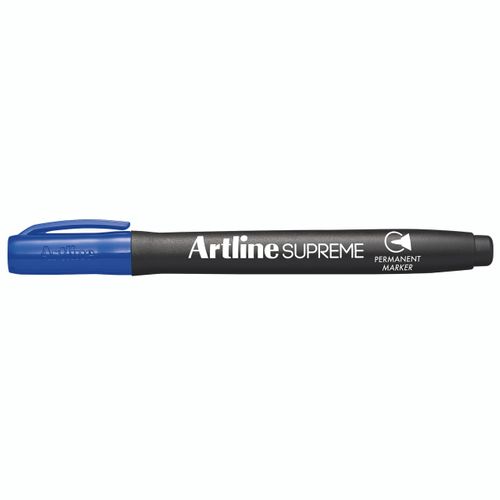 Artline Supreme Permanent Marker 1mm Bullet tip, Blue