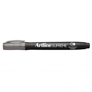 Artline Supreme Permanent Marker 1mm Bullet tip, Grey