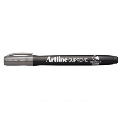 Artline Supreme Permanent Marker 1mm Bullet tip, Grey
